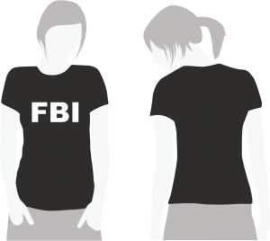 Футболка женская "FBI"